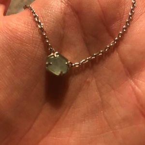 NWOT Kendra Scott chalcedony Mabel in rhodium